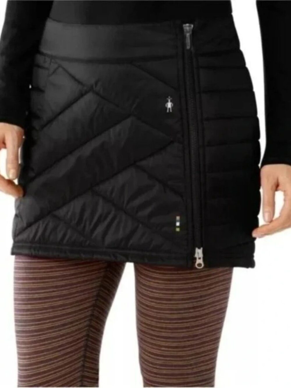 Smartwool Smartloft Quilted Wool Blend Black Skirt